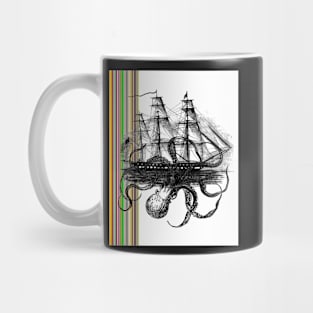 OctoShip with Stripes Mug